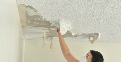 IMAGEN DE COMO QUITAR GOTELE DEL TECHO / how to remove popcorn ceiling