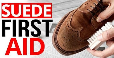 HOW TO CLEAN SUEDE SHOES IMAGE