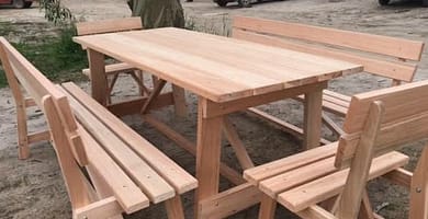 IMAGEN DE BANCOS DE MADERA PARA JARDÍN / IMAGE OF WOODEN GARDEN BENCHES