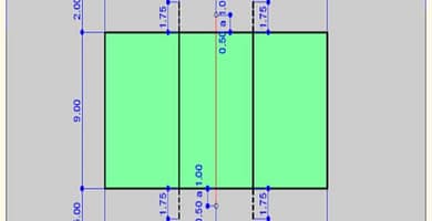 IMAGEN DE MEDIDAS DE LA CANCHA DE VOLEIBOL / VOLLEYBALL COURT DIMENSIONS IMAGE