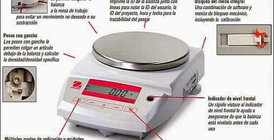 IMAGEN DE PARTES DE LA BALANZA / IMAGE OF SCALE PARTS